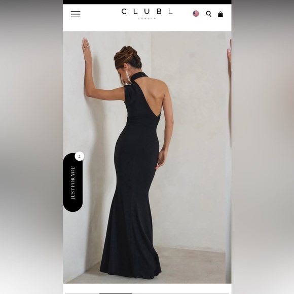 COPY - Club L London black maxi dress - Picture 2 of 4